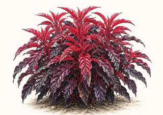 Amaranthus tricolor <br>AMARANTH 'MOLTEN FIRE'