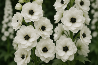 Delphinium black white eyed angels