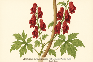 Aconitum hemsleyanum RED CLIMBING MONK'S HOOD WOLF'S BANE