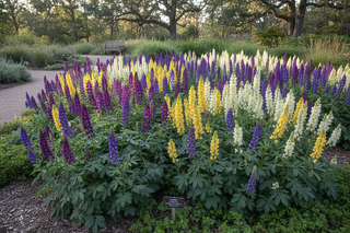 baptisia false indigo flowers mixed colours