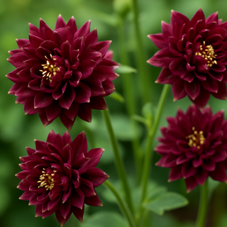 BORDEAUX BARLOW COLUMBINE DOUBLE