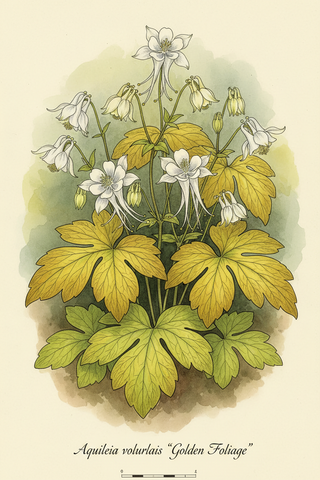 Aquilegia vulgaris GOLDEN FOLIAGE COLUMBINE