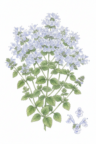 Calamintha nepeta <br>MINT 'BLUE CLOUD', CALAMINT