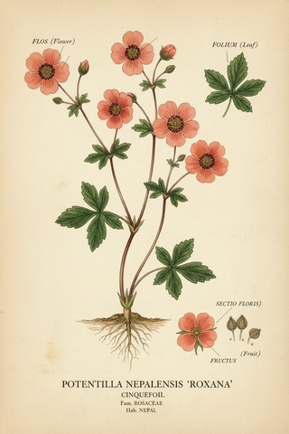 Potentilla nepalensis CINQUEFOIL 'ROXANA'