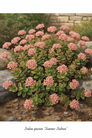 Sedum spurium STONECROP SUMMER SALMON