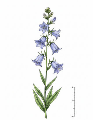 Campanula persicifolia BLUE PEACH-LEAVED BELLFLOWER, BLUE BELLS