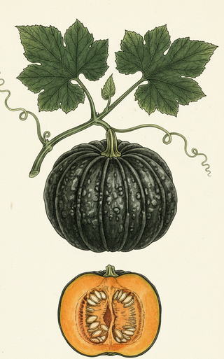 Cucurbita moschata BLACK FUTSU PUMPKIN