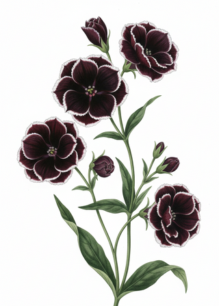 Dianthus <br>DIANTHUS BLACK AND WHITE 'CHIANTE'