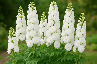 DELPHINIUM 'GALAHAD' White Double
