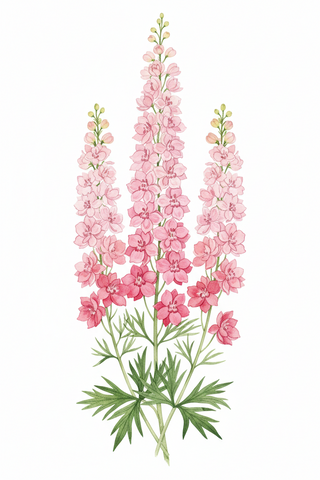 Delphinium elatum DELPHINIUM 'PINK PRINCESS'