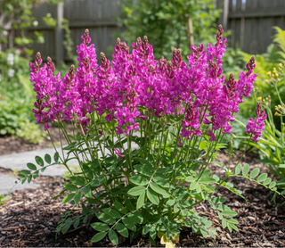 Hedysarum hedysaroides in garden