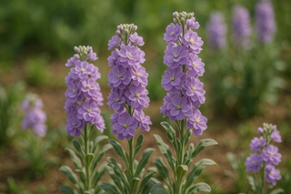 lavender Matthiola incana stocks flowers