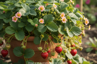 Fragaria ananassa <br>STRAWBERRY APPLE BLOSSOM ROMAN