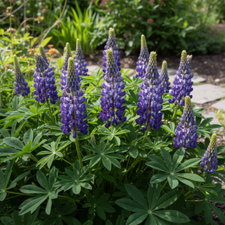 Lupinus perennis <br>LUPIN MINI-GALLERY BLUE-WHITE