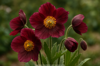 Meconopsis grandis <br>BURGUNDY HIMALAYAN POPPY TIBETAN