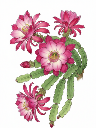 Epiphyllum crenatum <br>ORCHID CACTUS CONWAY'S GIANT