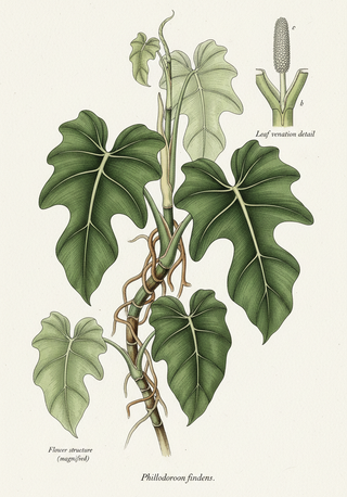 Philodendron findens SPLIT LEAF PHILODENDRON