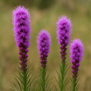 realistic image of Liatris mucronata BOTTLEBRUSH BLAZING STAR