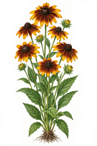 Rudbeckia hirta <br>RUDBECKIA 'TOTO RUSTIC'