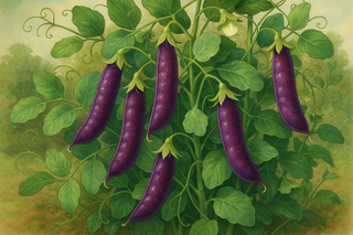 snow pea with purple pods