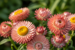 strawflower helichrysum apricot salmon