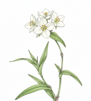 Tradescantia x andersoniana WHITE VIRGINIA SPIDERWORT 'BLANCA'