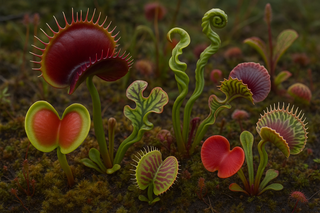 unusual looking venus flytrap plants